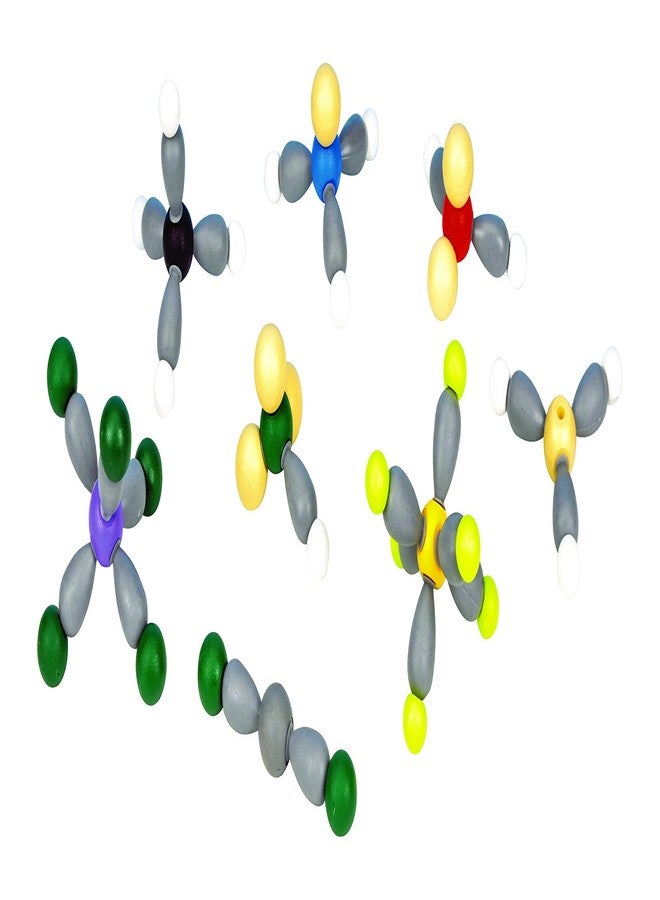 إيسكو مجموعة نماذج جزيئية (74 قطعة) - عرض توضيحي لاتجاه الروابط، ونظرية تنافر أزواج إلكترونات غلاف التكافؤ - علبة مرفقة - مختبرات إيسكو - Image 1